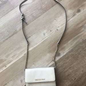 MICHAEL KORS MEDIUM CROSSBODY PURSE SILVER!!!